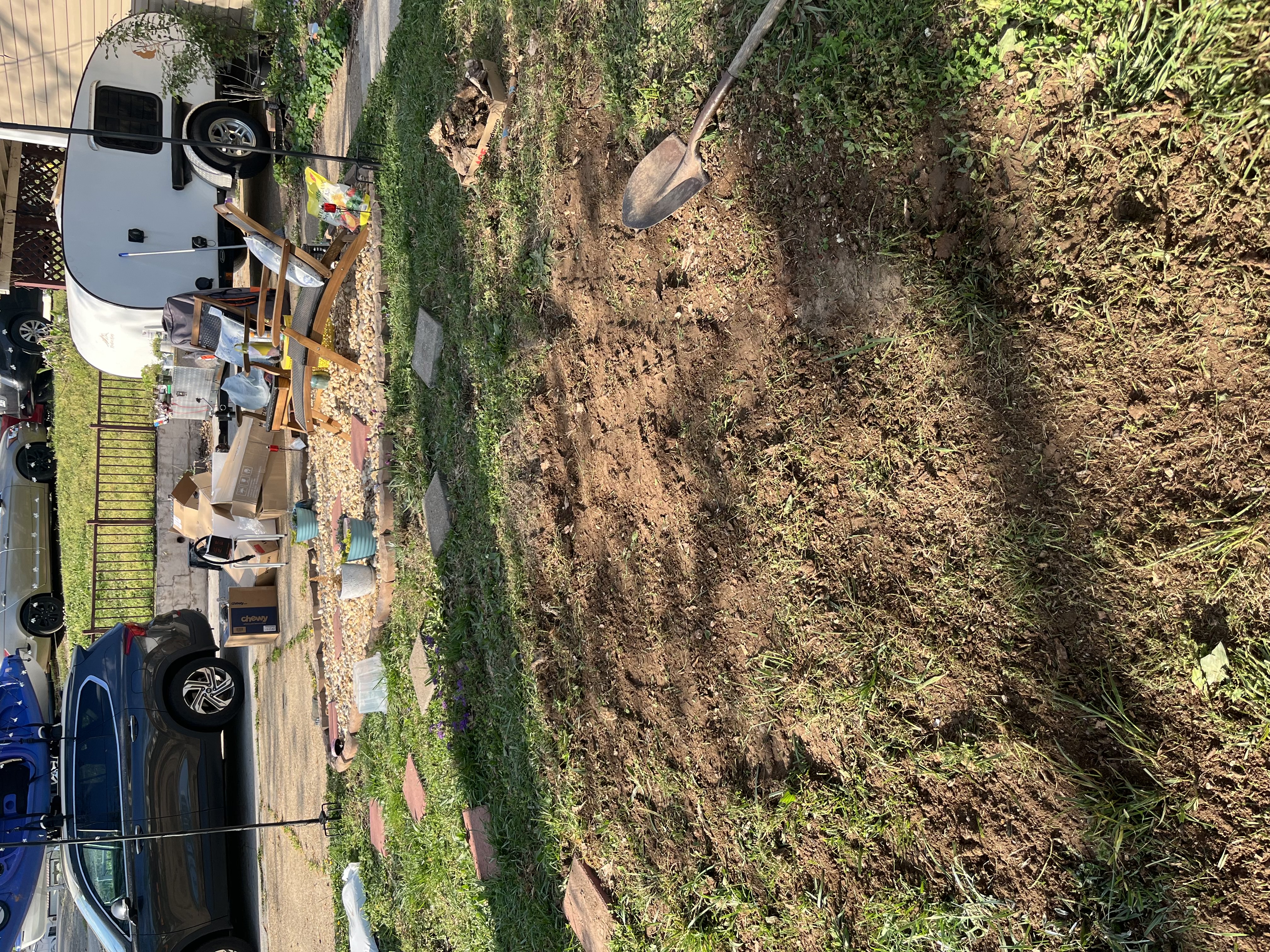 Yard after stump removal - Job 3